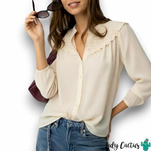 Camisa Dylan Tiffosi Beige [4]