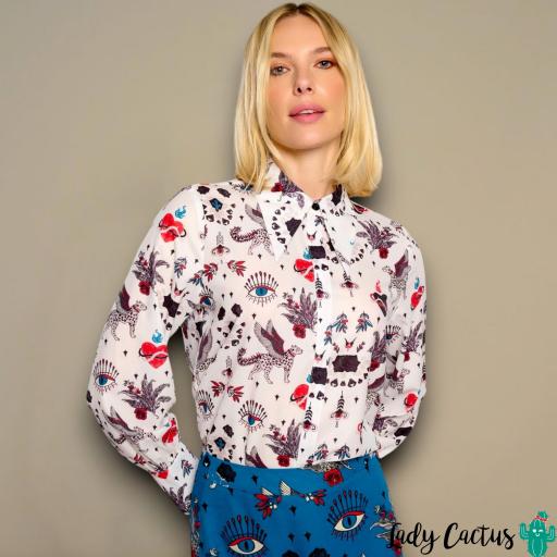 Camisa Mytho Blanca de Minueto