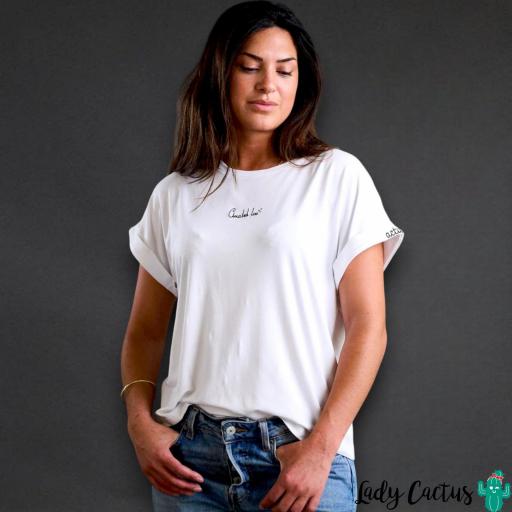 Camiseta Básica Blanca Actitud + Anabel Lee [6]