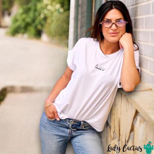Camiseta Básica Blanca Actitud + Anabel Lee