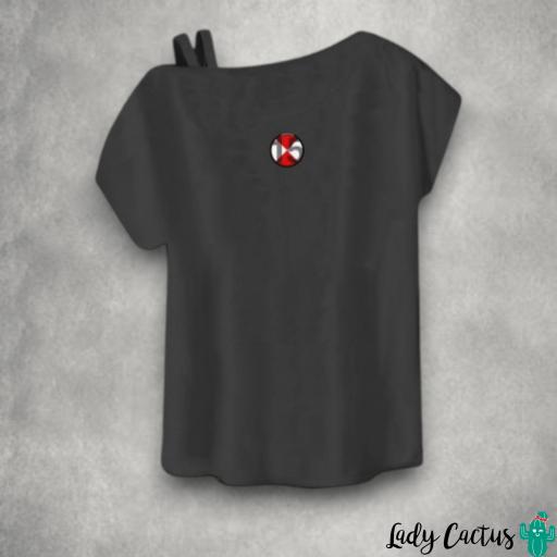 Camiseta Baby negro desgastado de LASAL [1]