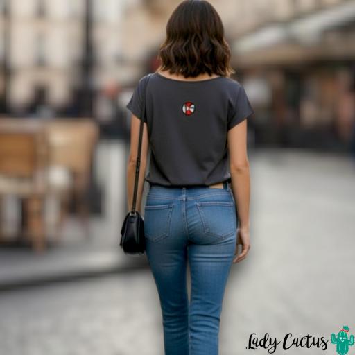 Camiseta Baby negro desgastado de LASAL [4]