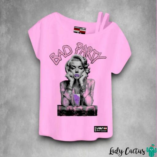 Camiseta Bad Party Rosa de LASAL [2]