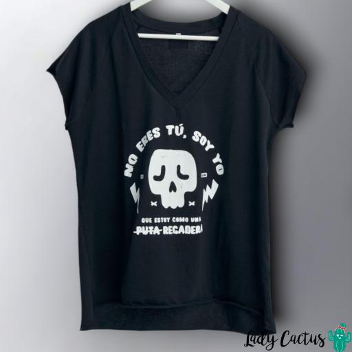 Camiseta Negra "Regadera" Aire Retro [3]