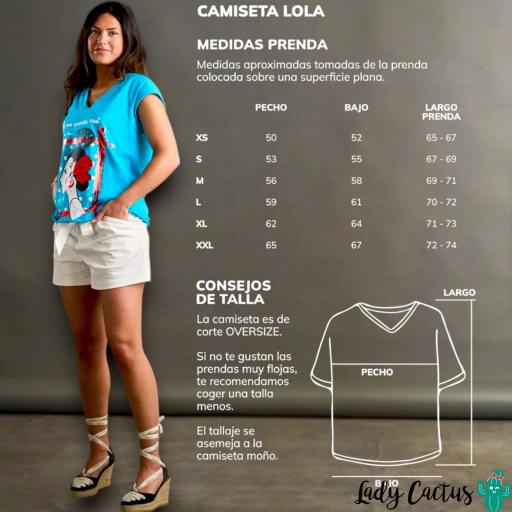 Camiseta Lola Anabel Lee oversize mujer [3]