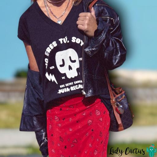 Camiseta Negra "Regadera" Aire Retro [2]