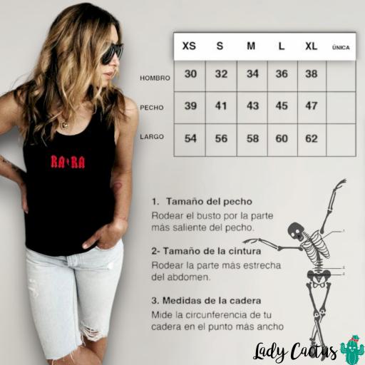 Camiseta Tirantes Rara Negra Aire Retro [4]