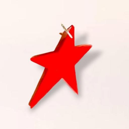 Charm Estrella Rojo de Resina - Lady Cactus