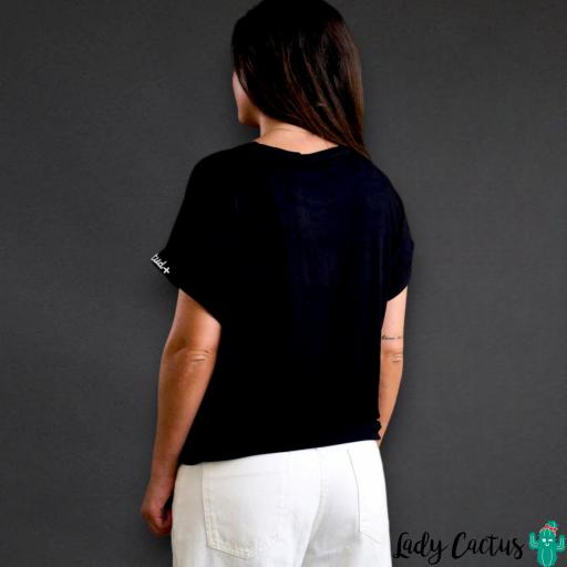Camiseta Básica Negra Actitud + Anabel Lee [4]