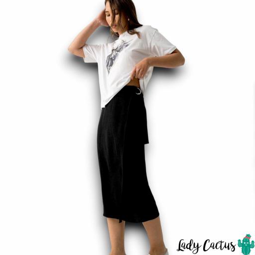 Falda Greeny Negra Tiffosi