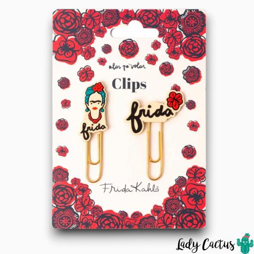 Set de Clips con Topper Frida Kahlo [0]