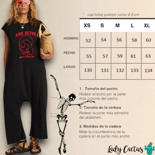 Mono Bohemia de Aire Retro – Negro multiposición [7]