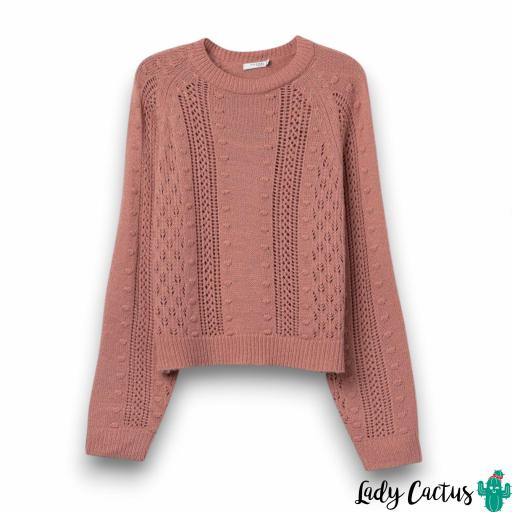 Jersey Alma de Tiffosi en punto calado color Canyon Rose [5]