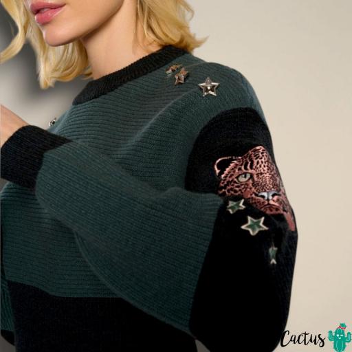 Jersey Micho de Minueto verde con detalles bordados [3]