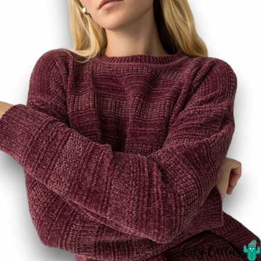 Jersey Policena de Tiffosi en rayas color higo [3]