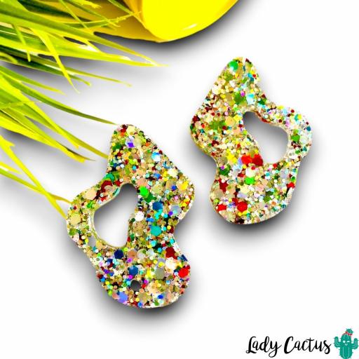 Pendientes Ondulados Brilli Lady Cactus [2]