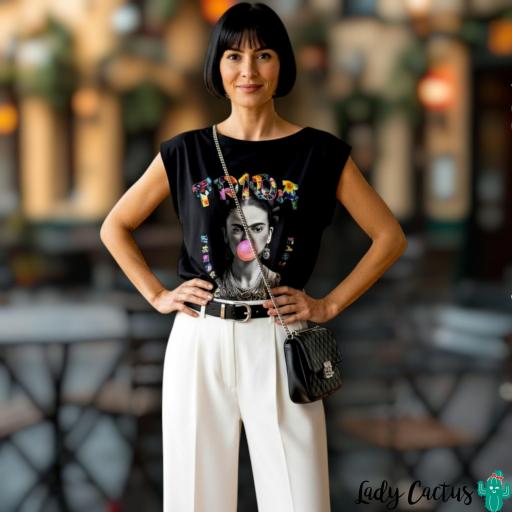 Camiseta Frida Negra de LASAL