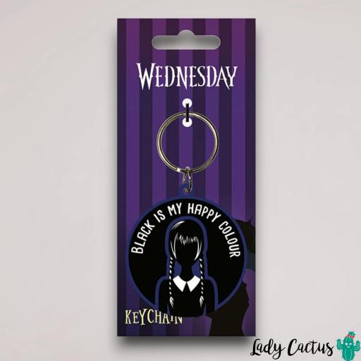 Llavero Wednesday Black Is My Happy Colour – Pyramid International [2]