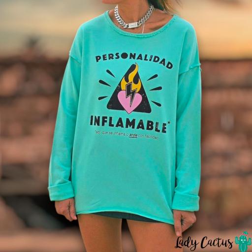 Sudadera Personalidad Inflamable de Aire Retro [4]