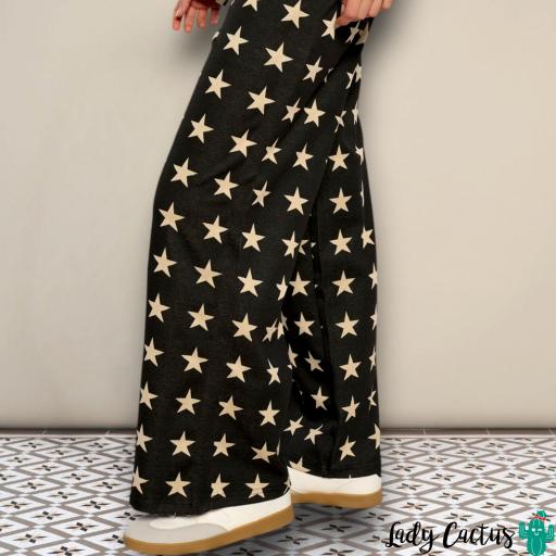Pantalones Estrella de Minueto negros wide leg [4]