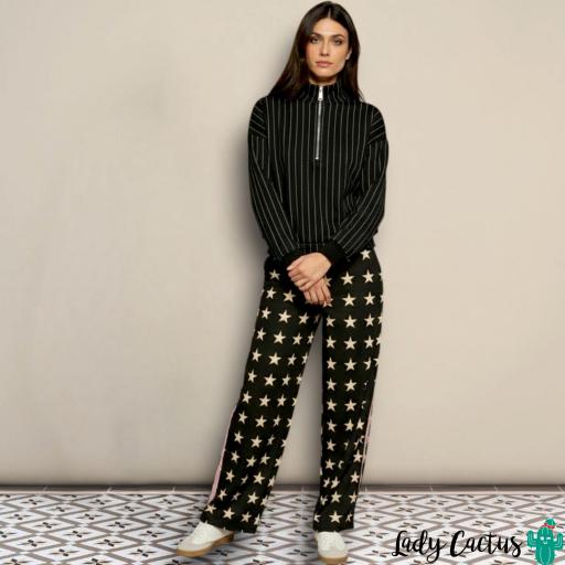 Pantalones Estrella de Minueto negros wide leg [2]