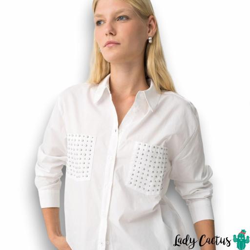 Camisa Marcela de Tiffosi en algodón con apliques metálicos [3]