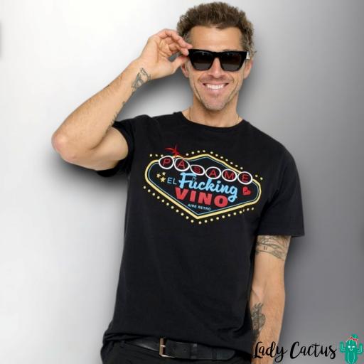 Camiseta Unisex "Fucking Vino" de Aire Retro [2]