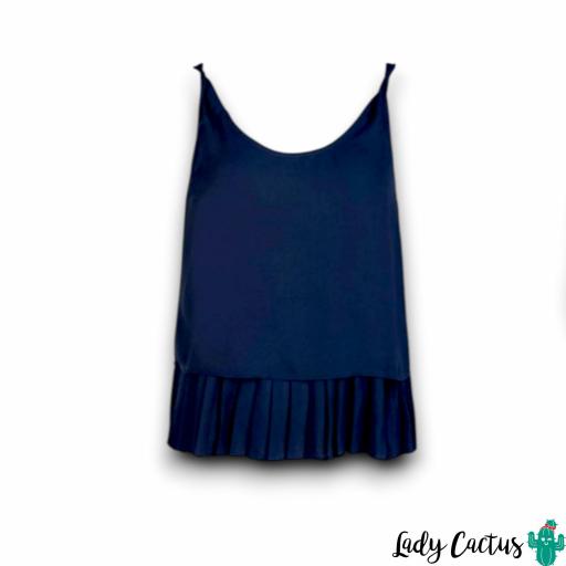 Blusa Azul Marino JOE con Tirante Ancho de Tiffosi [6]