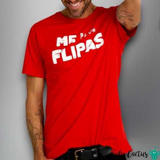Camiseta Unisex "Me Flipas" Roja de Aire Retro [2]