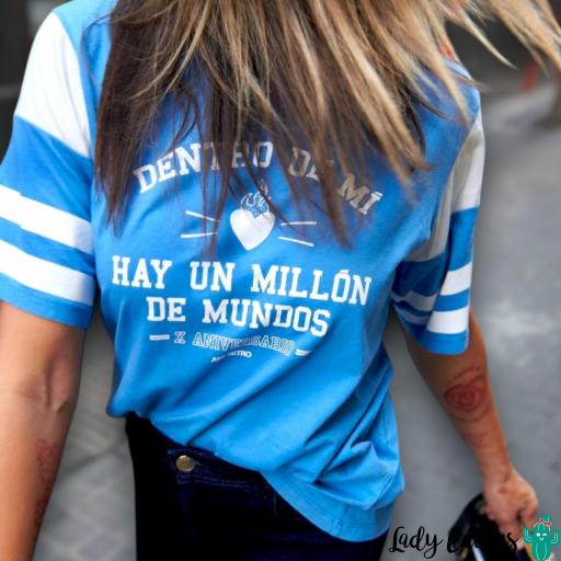 Camiseta "X Aniversario" Azul de Aire Retro [1]
