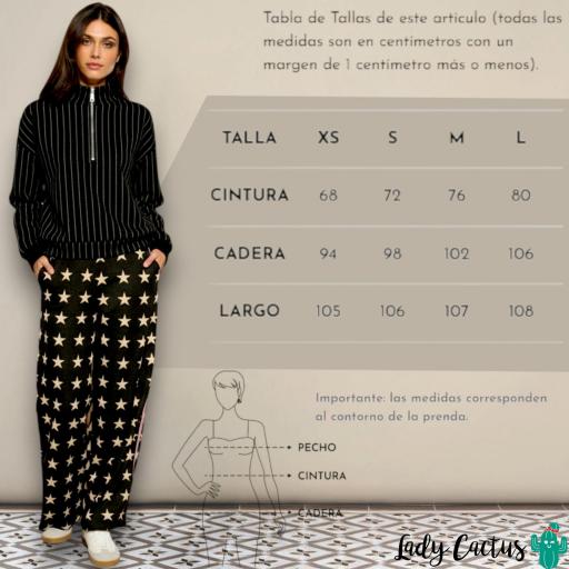Pantalones Estrella de Minueto negros wide leg [6]