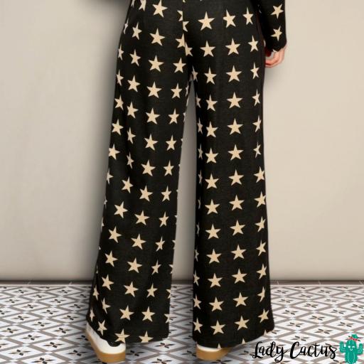 Pantalones Estrella de Minueto negros wide leg [5]