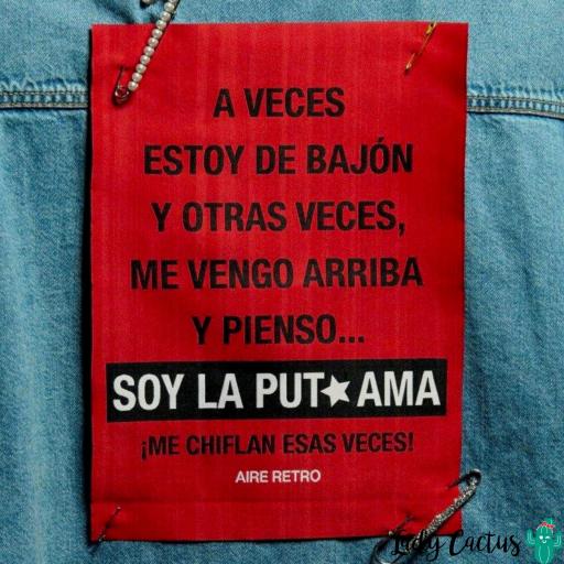 Parche bordado P*ta Ama Aire Retro [4]