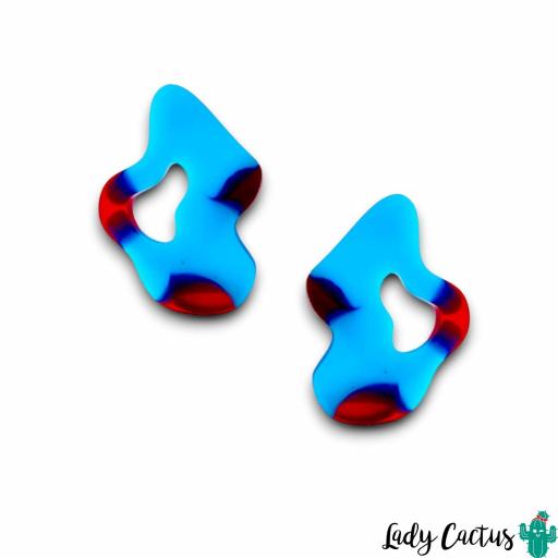 Pendientes Ondulados Turquesa Lady Cactus [1]