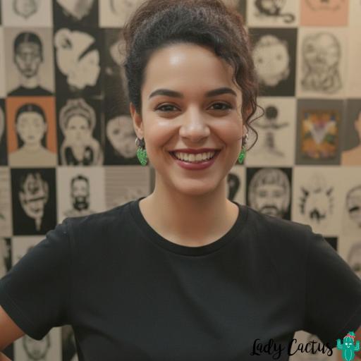 Pendientes Corazón Brillo Verde Lady Cactus [3]