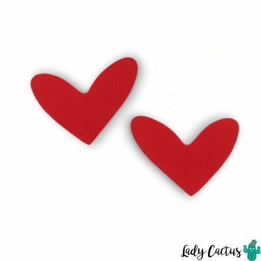 Pendientes Maxi Corazones Rojos Lady Cactus [6]