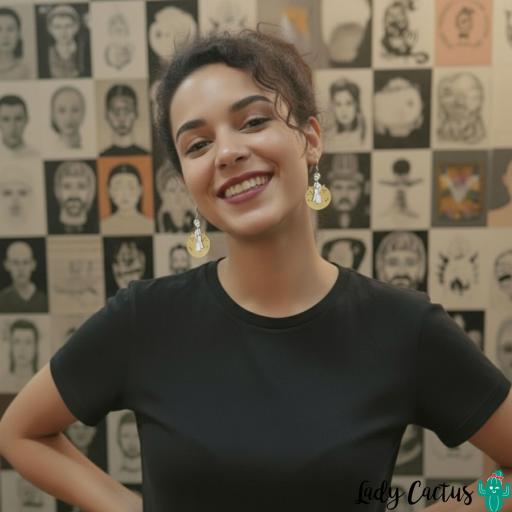 Pendientes El Principito Dorado Lady Cactus [2]