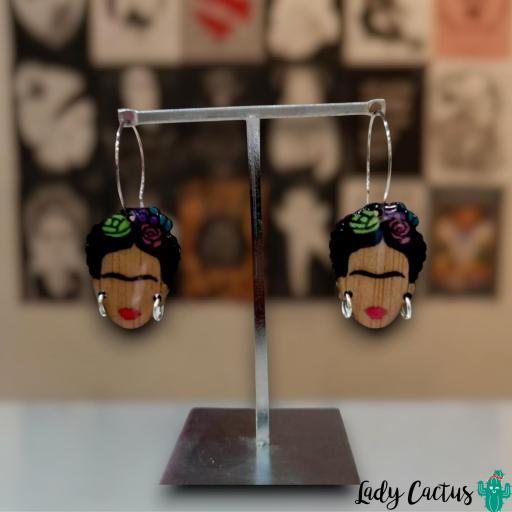 Pendientes Frida Flores Lady Cactus