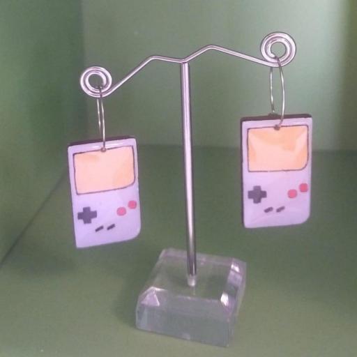 Pendientes Game Boy Retro de Sopa de Puntos [2]
