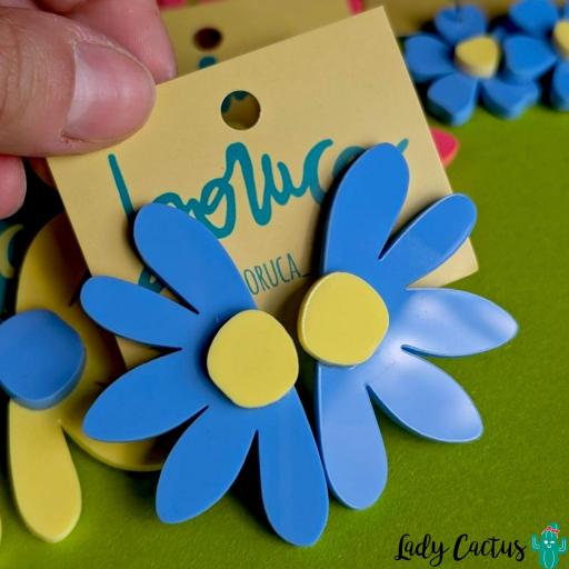Pendientes Flores Azules de Lady Cactus [0]