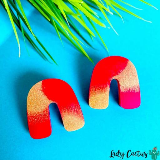 Pendientes Herradura Lady Cactus