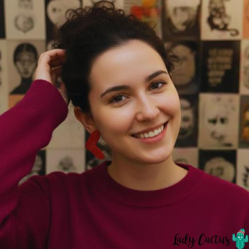 Pendientes Maxi Corazones Rojos Lady Cactus [3]