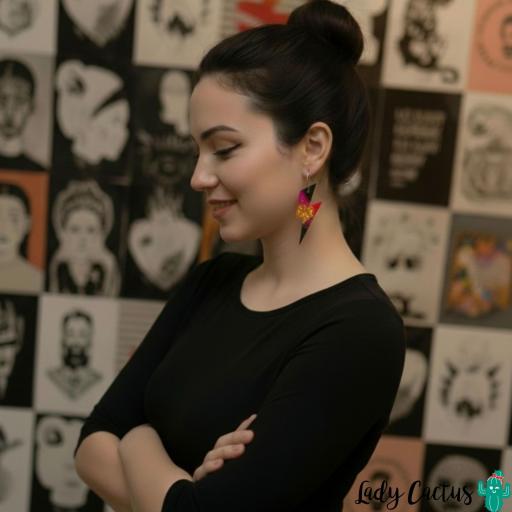 Pendientes Maxi Rayos Multicolor Lady Cactus [2]