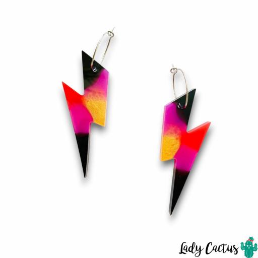 Pendientes Maxi Rayos Multicolor Lady Cactus [3]