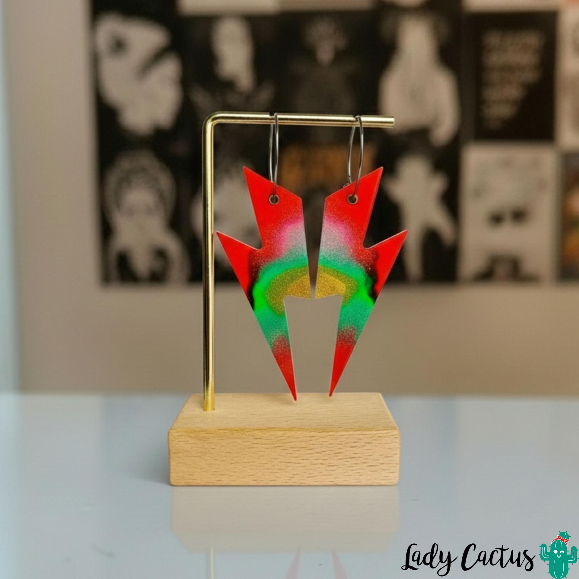 Pendientes Maxi Rayos Tropicales Lady Cactus