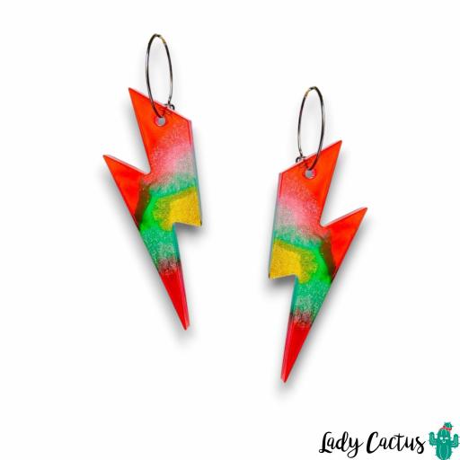 Pendientes Maxi Rayos Tropicales Lady Cactus [3]