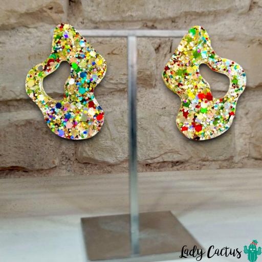 Pendientes Ondulados Brilli Lady Cactus [1]