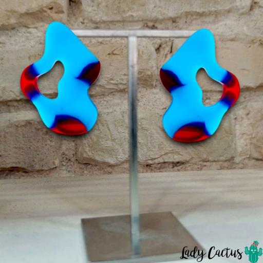 Pendientes Ondulados Turquesa Lady Cactus [2]