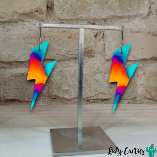 Pendientes Rayo Colores de Lady Cactus