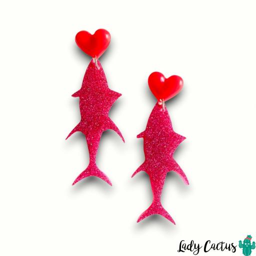 Pendientes Pez Amor Rosa Lady Cactus [3]